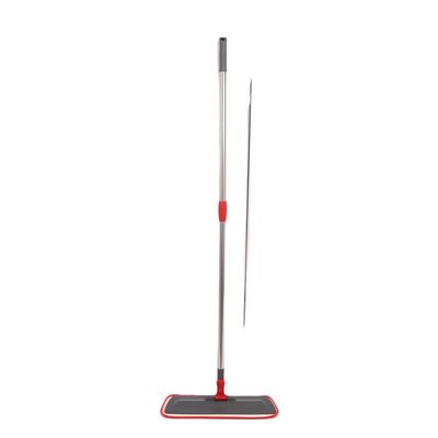 品質  Sustainable Flat Microfiber Mop With Telescopic Stainless Pole 工場